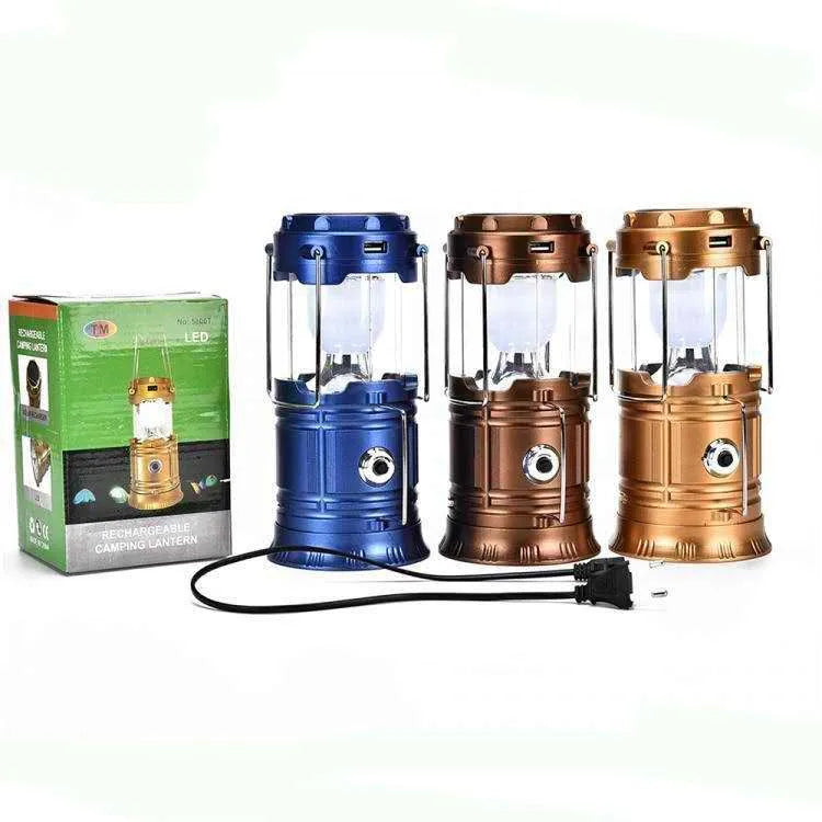 Solar Typhoon Lantern – 4-in-1 Rechargeable LED Camping Light, Flashlight & Power Bank
