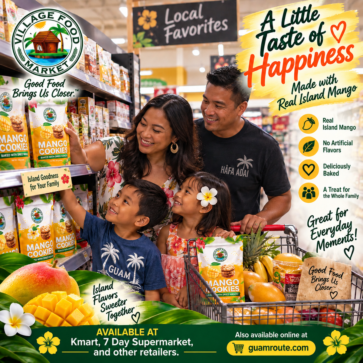 Island Mango Cookies 3-pouch set, a sweet pasalubong gift from Guam Route