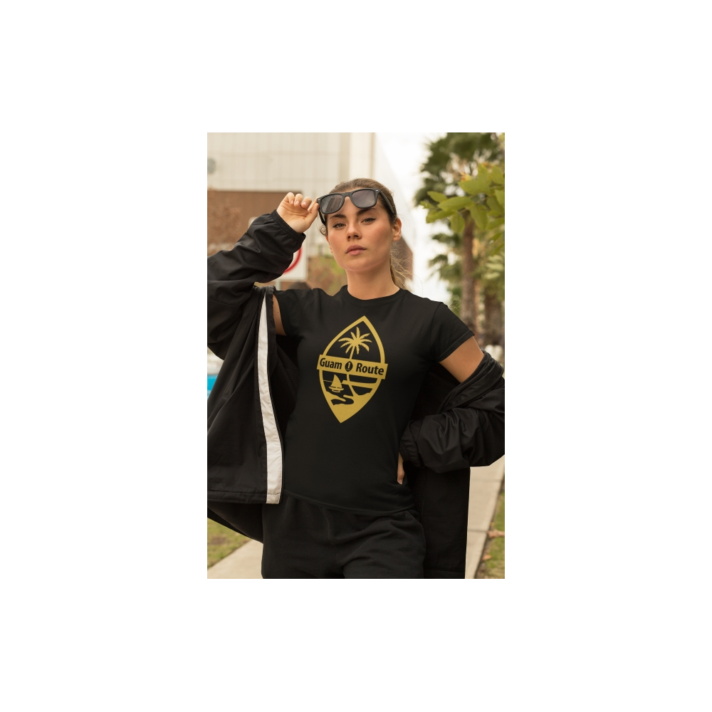 This girl loves black and gold tees