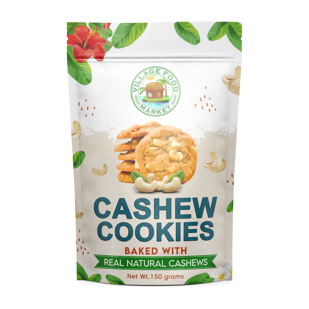 Island Cashew Cookies – Made with Real Cashews | 3-Pouch Set