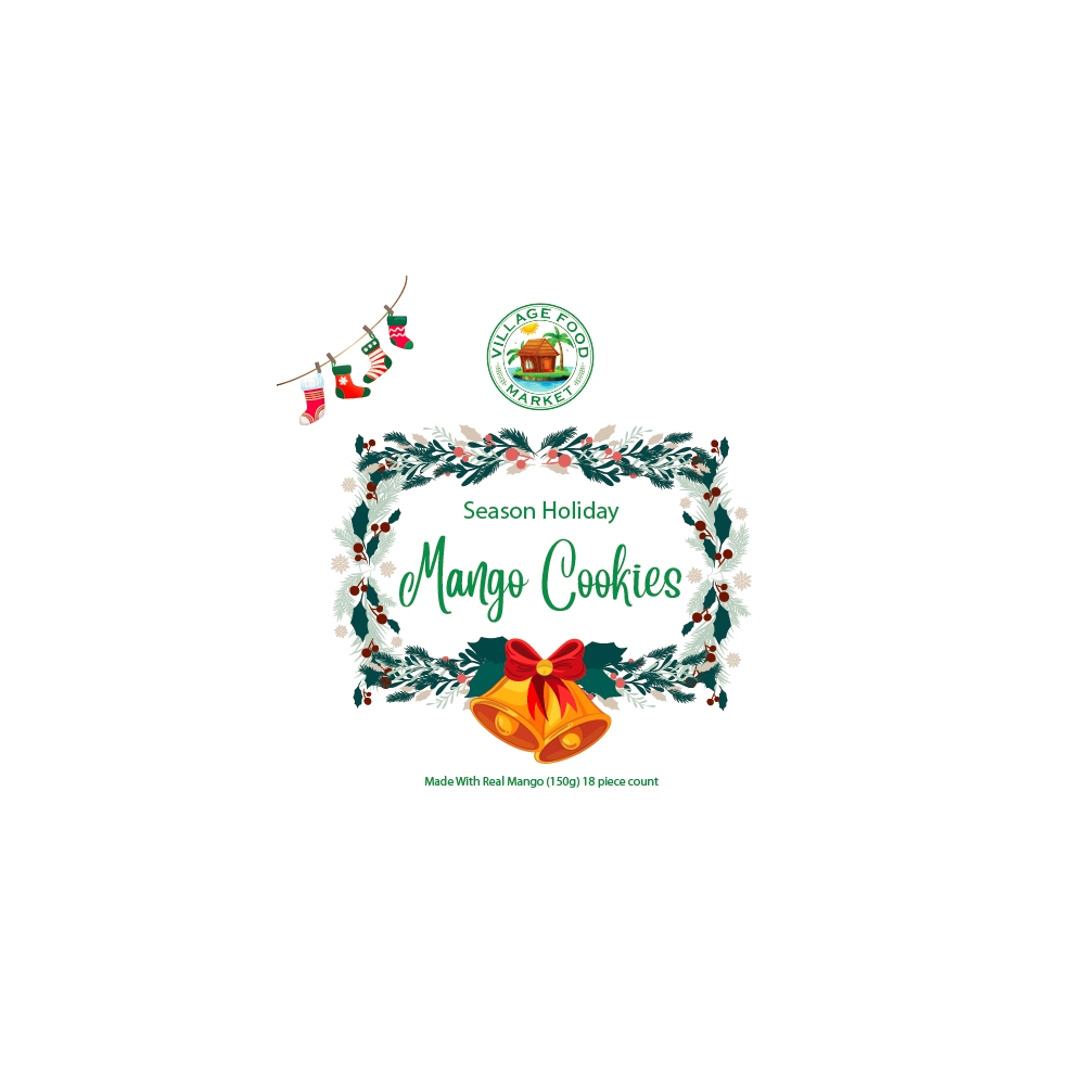 Christmas Mango Cookie Set, 4 boxes of island mango cookies from Guam Route