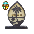 Guam Seal Stand Made In Guam authentic island souvenir Guam Route shipped worldwide