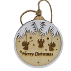 Christmas Ornaments 2 and 3 Layered Guam Route authentic island decor Made In Guam