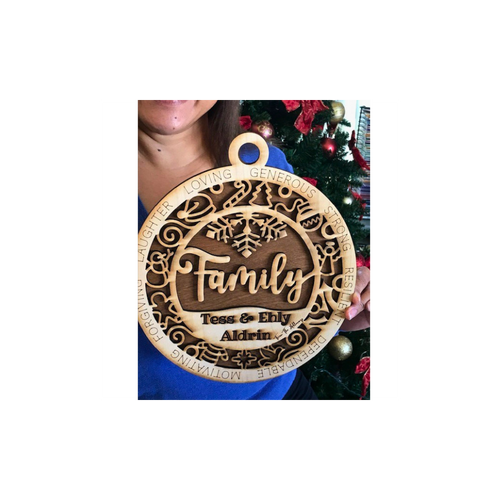 Family Christmas - Large "Excellent for The New Loved One" (Made In Guam)