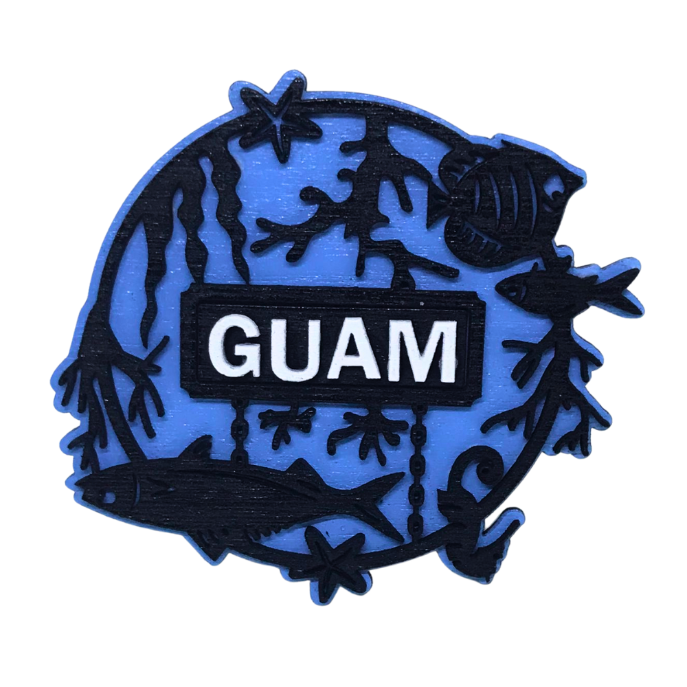 Large Sea Life Magnet Guam Route authentic island souvenir Made In Guam shipped worldwide
