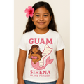 Girl Sirena White Guam island authentic apparel Made In Guam shipped worldwide