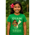 Girl Sirena Green Guam island authentic apparel Made In Guam shipped worldwide