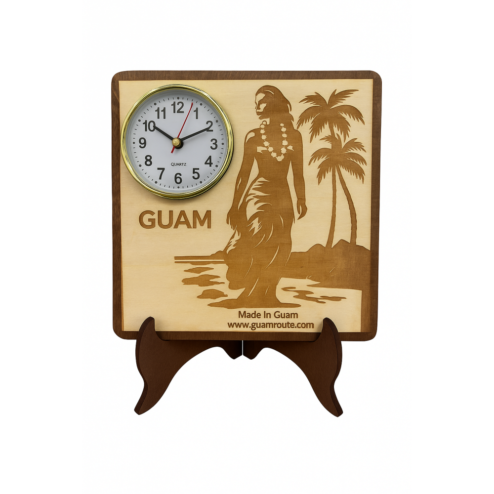 Island Heritage Timepiece authentic Guam island clock Made In Guam shipped worldwide