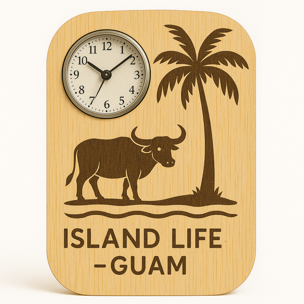 Guam Legacy Clock authentic island wall clock Guam Route Made In Guam shipped worldwide