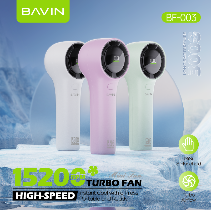 BAVIN BF003 mini turbo handheld fan – photo 2