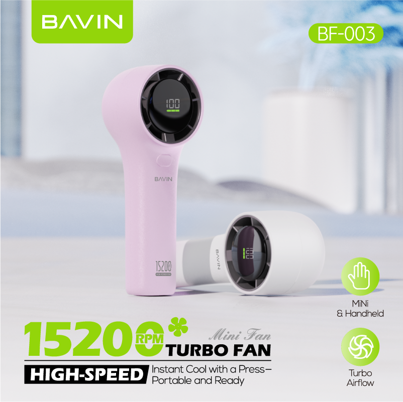 BAVIN BF003 mini turbo handheld fan – photo 3