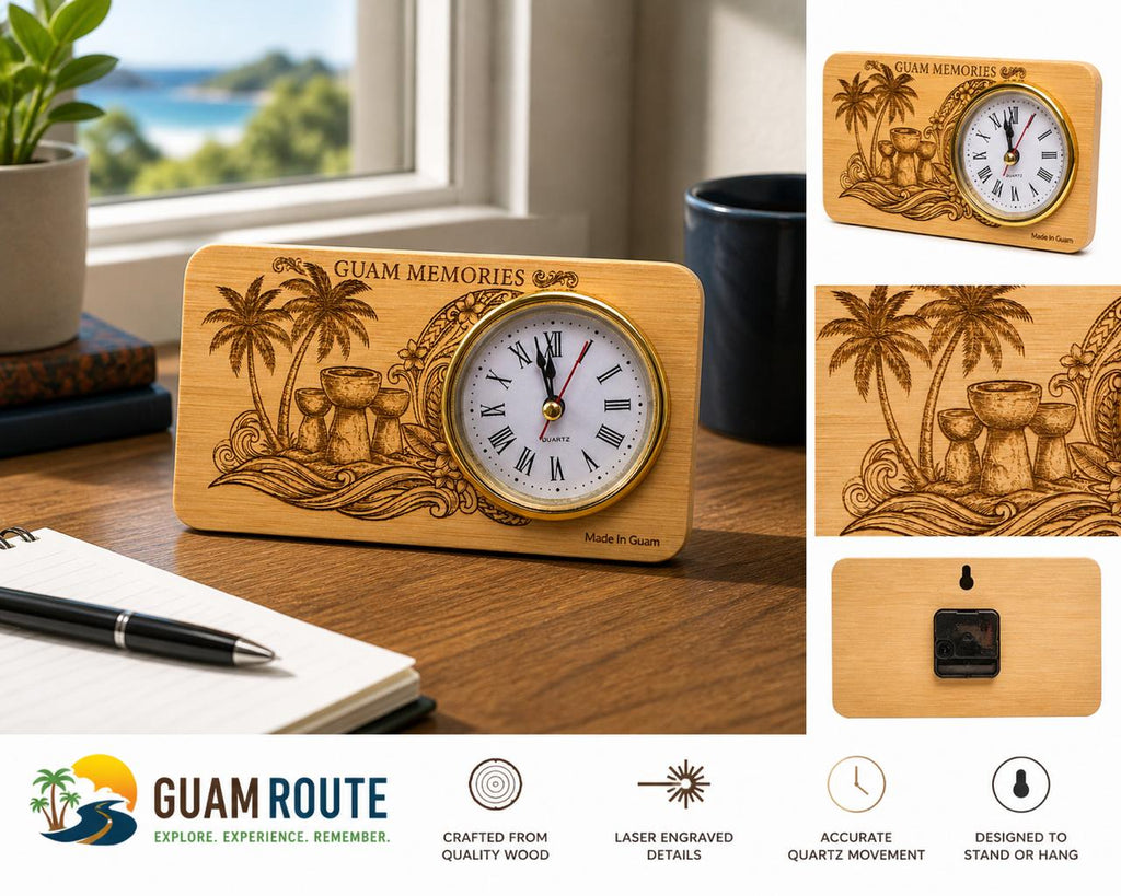 Guam Desk Clock