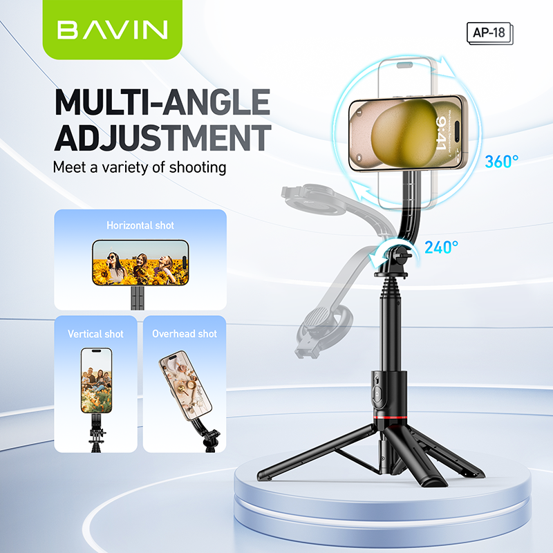 BAVIN P18 magnetic selfie stick tripod – photo 2