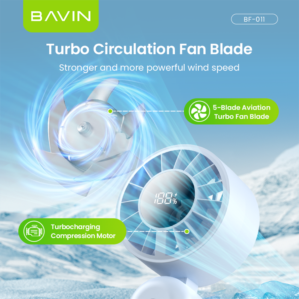 BAVIN BF011 foldable turbo fan – photo 3