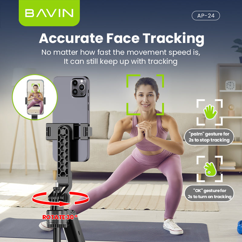 BAVIN P24 AI face-tracking tripod – photo 3