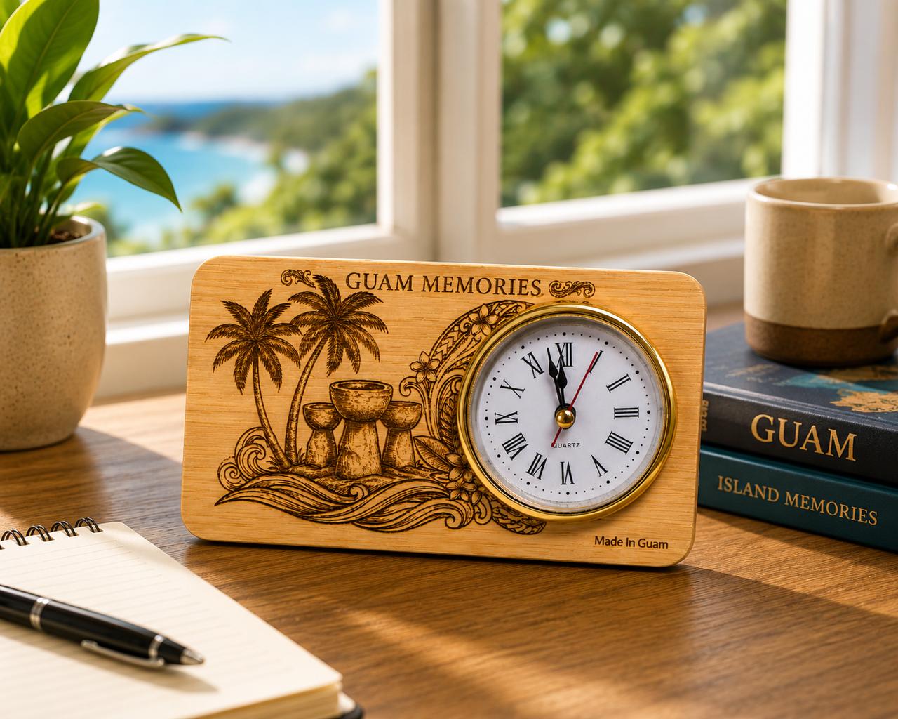Guam Desk Clock