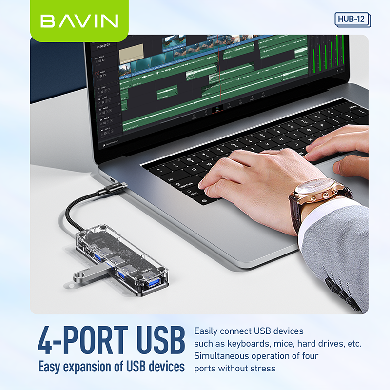 BAVIN I13 6-in-1 USB-C hub – photo 4