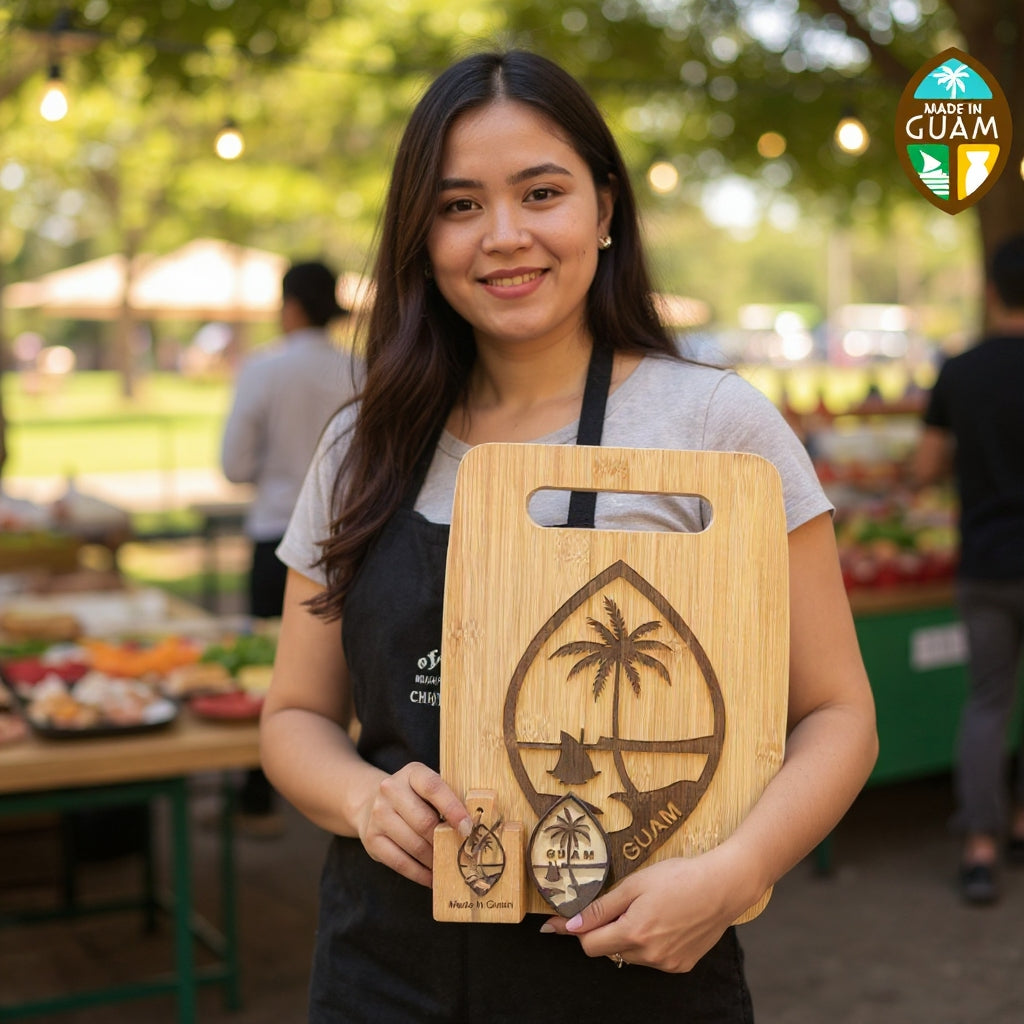 Square Guam Cutting Board (GPS)
