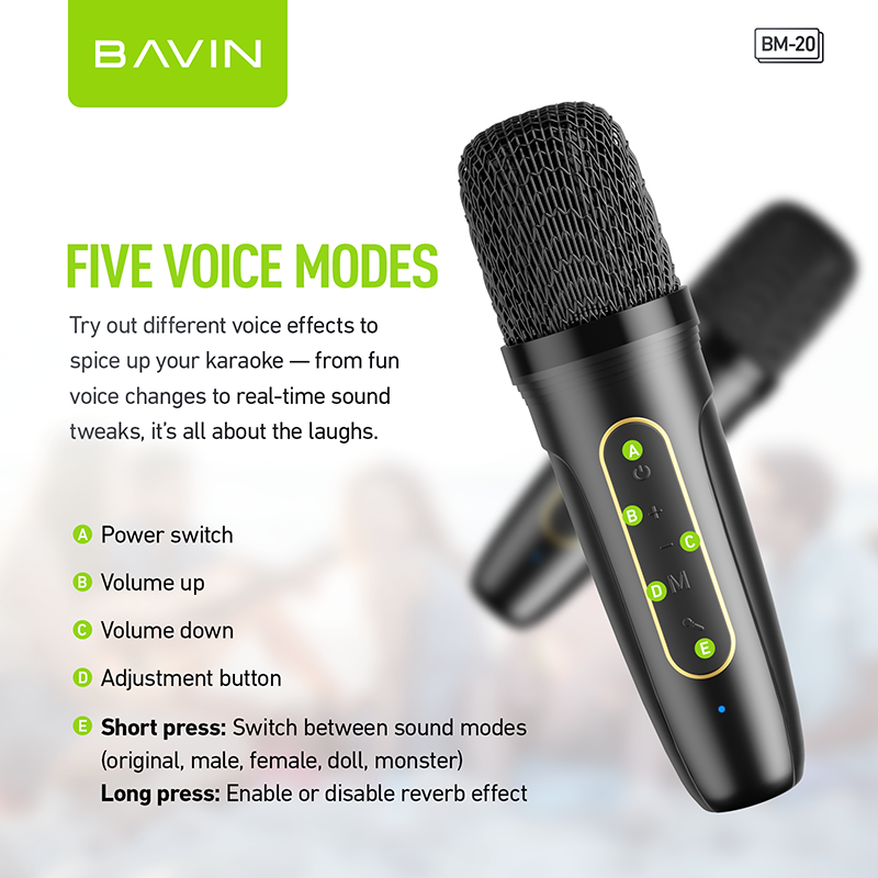 BAVIN BM20 karaoke speaker – photo 3