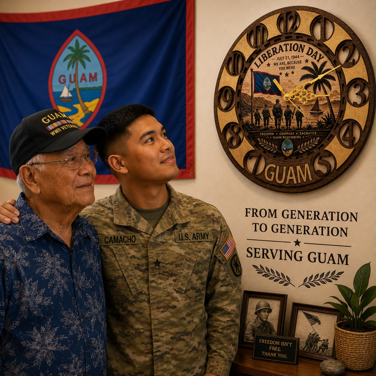 Guam Liberation Legacy Clock