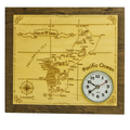Guam Map Clock authentic island wall clock Guam Route Made In Guam shipped worldwide