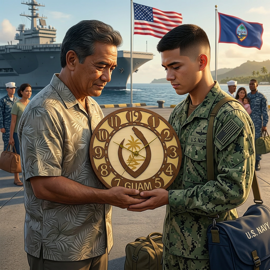 Guam Wall Clock