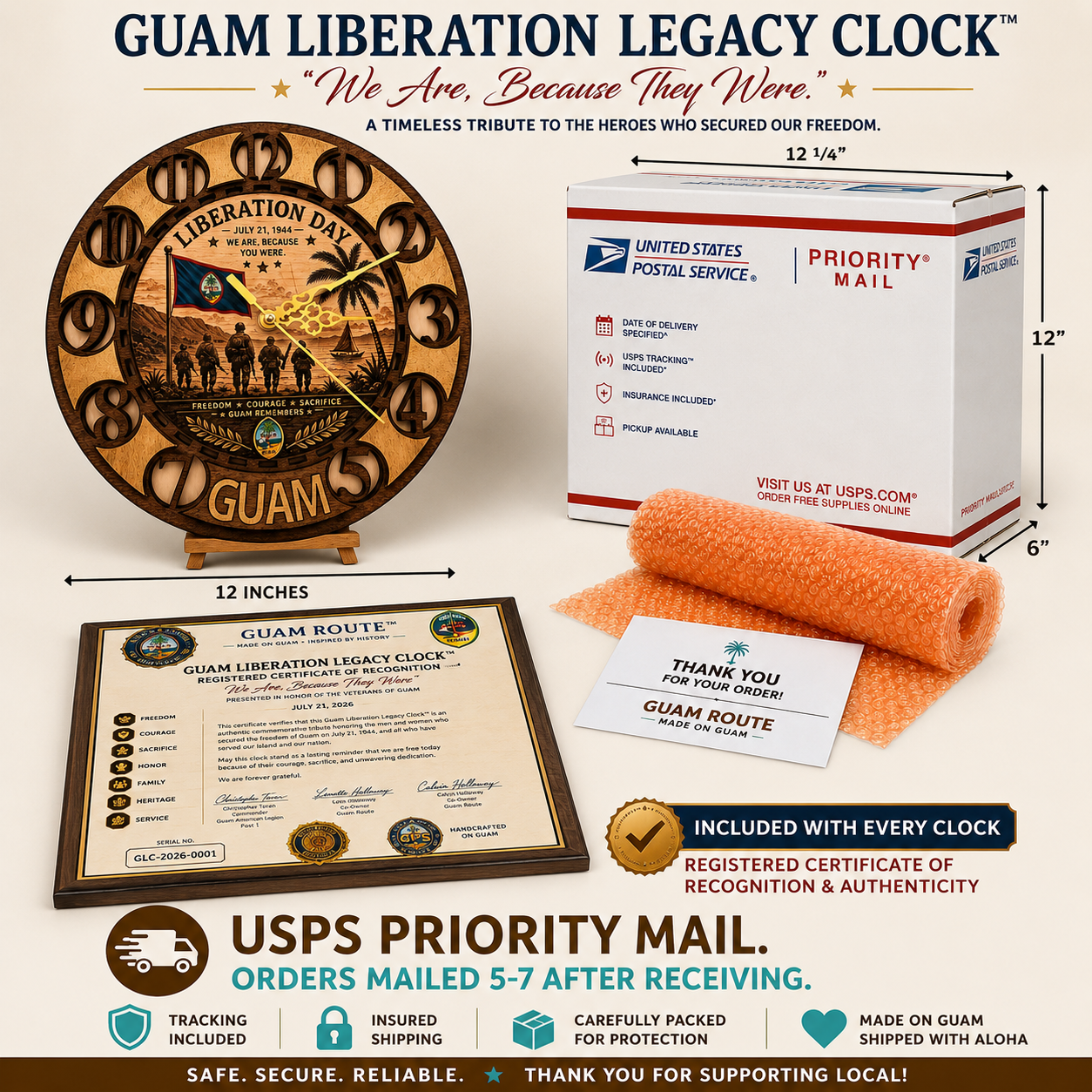Guam Liberation Legacy Clock