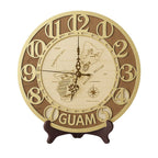 Guam Gold Wall Clock