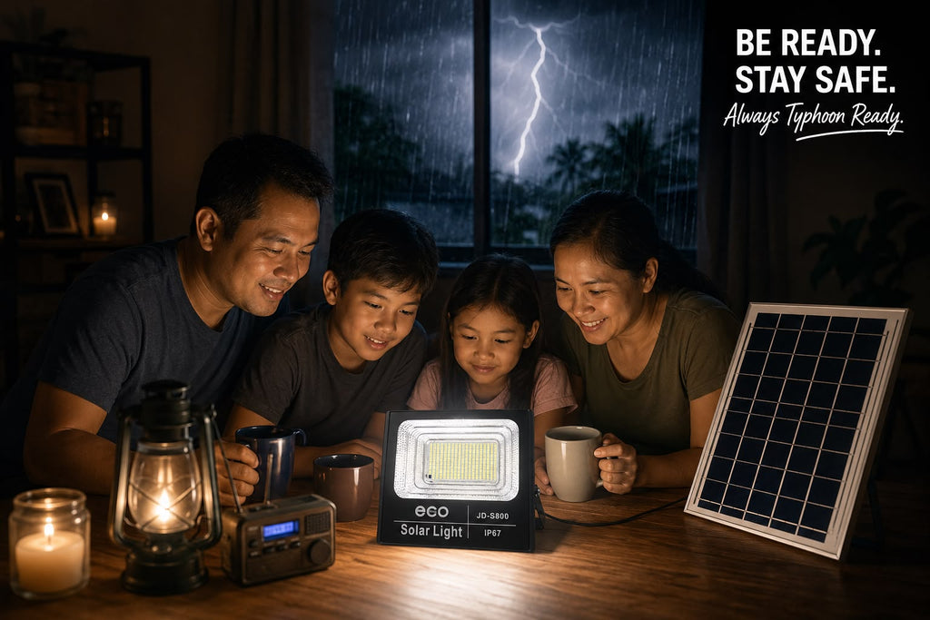 GuamReady Solar 800 Flood Light – Waterproof IP67 LED Security Light