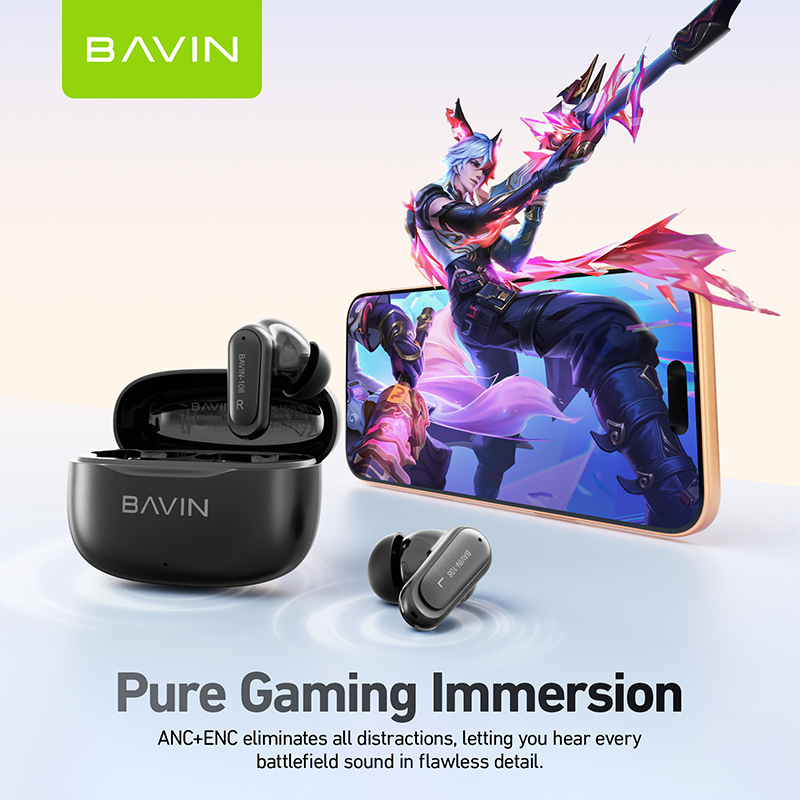 BAVIN BA108 earbuds noise reduction features