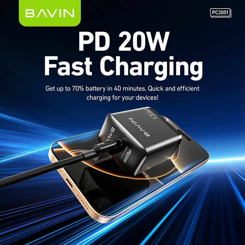 BAVIN PC2001 USB-C charger features