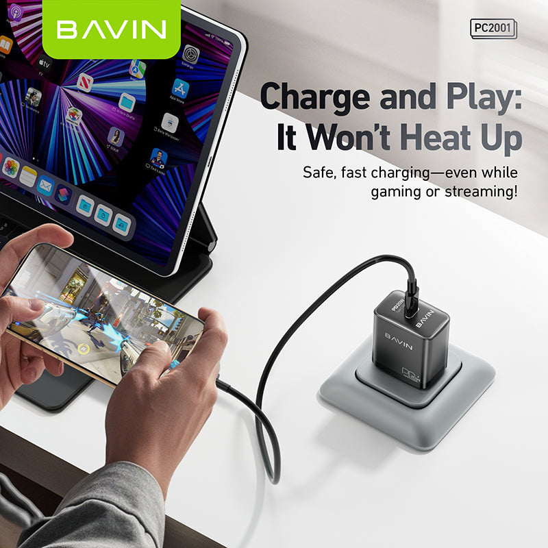 BAVIN PC2001 fast-charging adapter detail