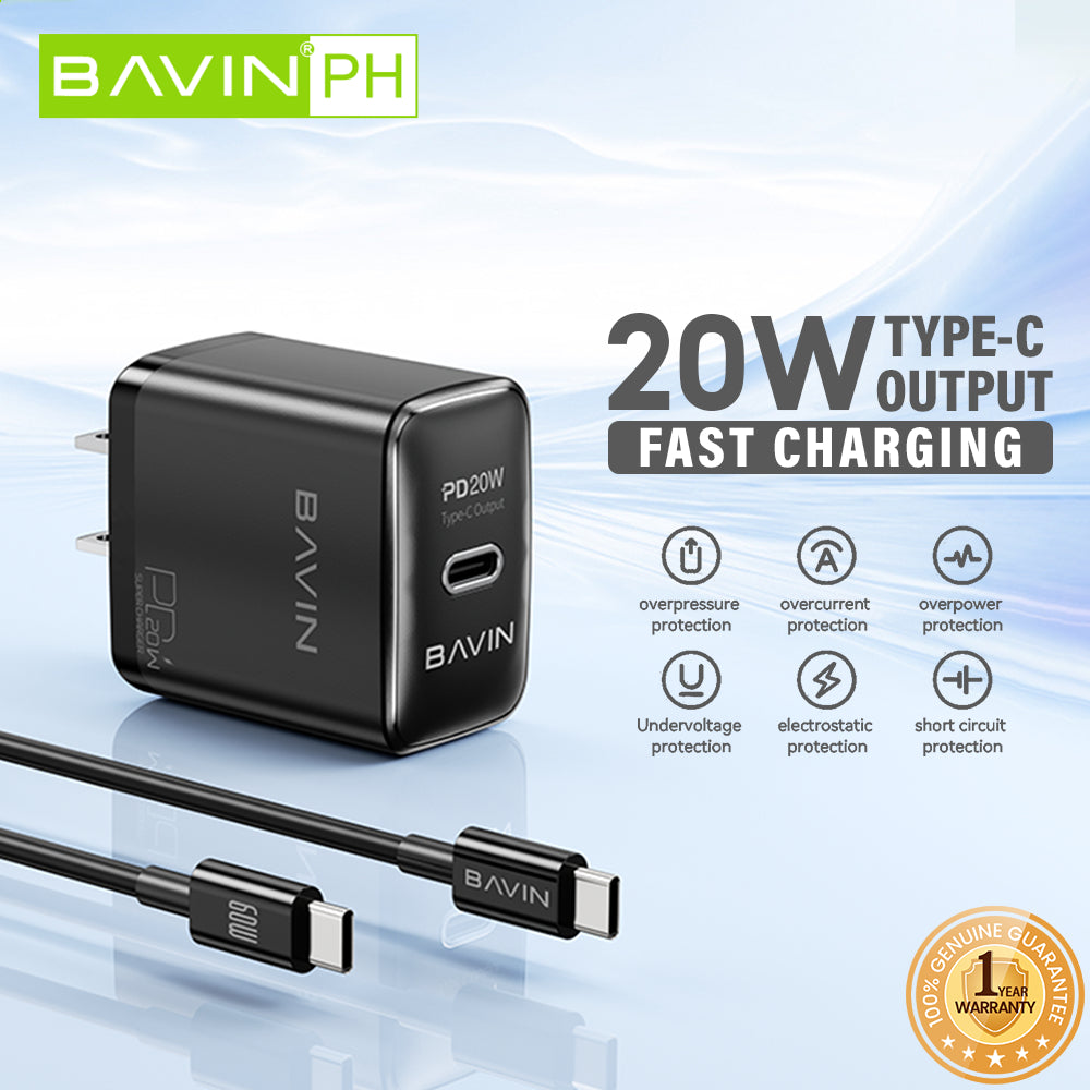 BAVIN PC2001 20W USB-C power adapter