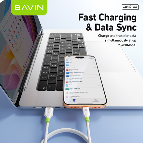 BAVIN CB412 5-in-1 Fast-Charging Data Cable – 1.2 m detail 1