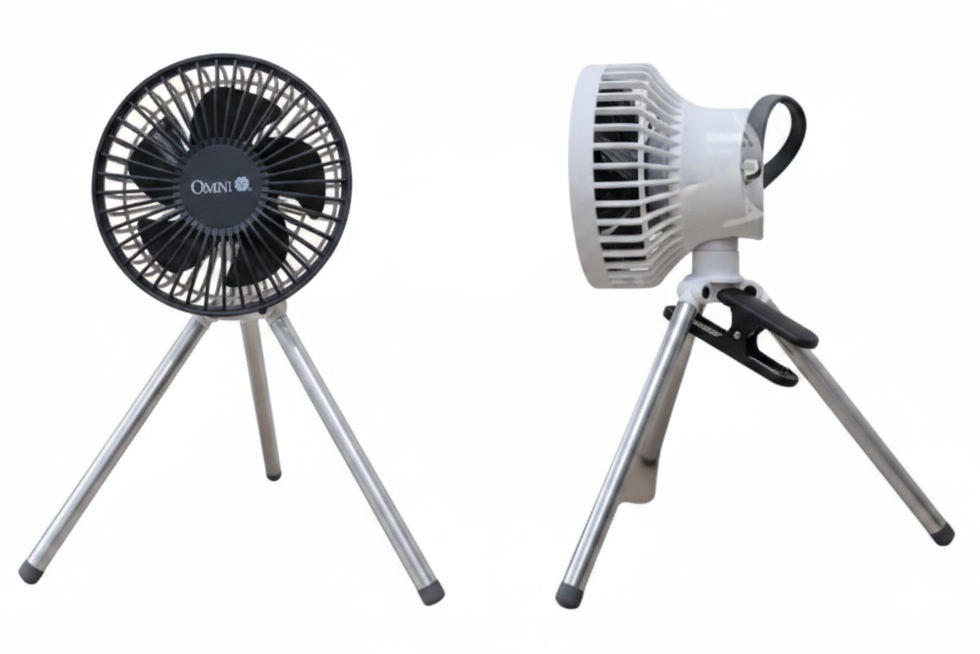 Rechargeable Omni Fan Guam island portable fan typhoon season essential shipped worldwide