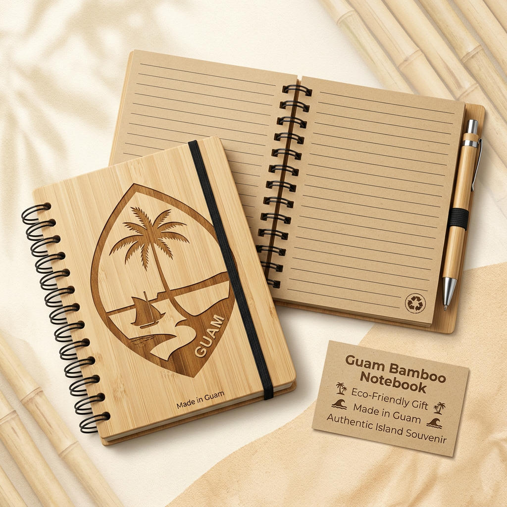 Guam Souvenir Note Book GPS authentic island keepsake Made In Guam shipped worldwide