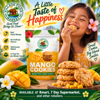 Island Mango Cookies baked with real mango chips, Authentic Island Made